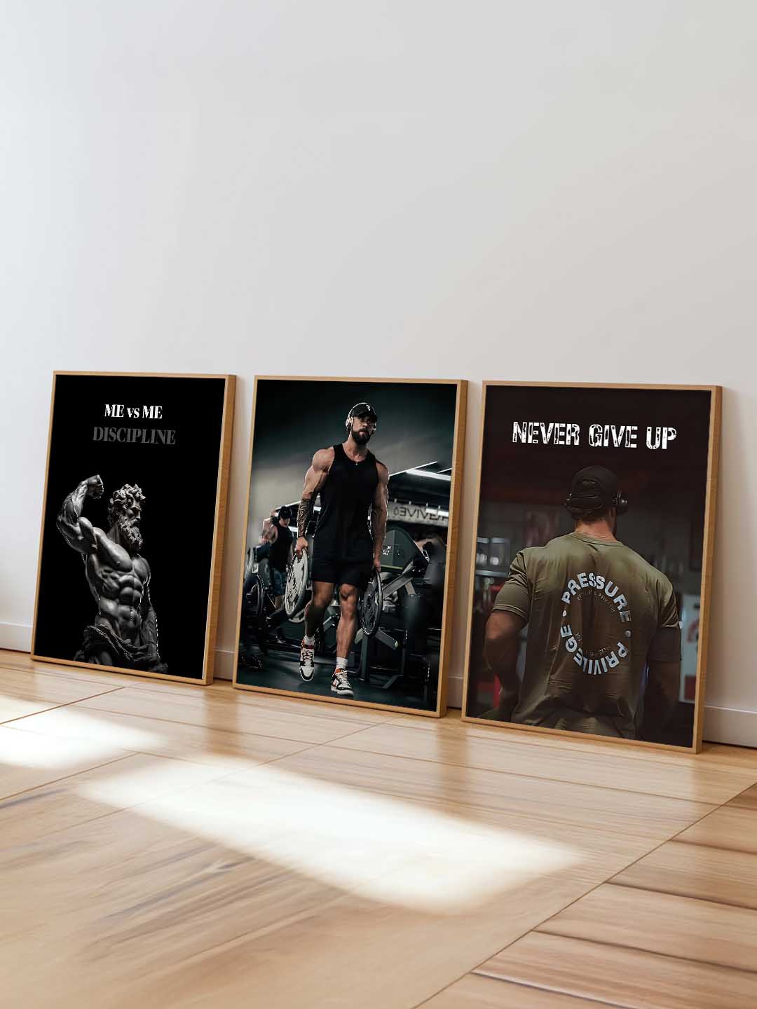 Bodybuilding Motivational Gym Wall Art Paintings for Living Room Bedroom