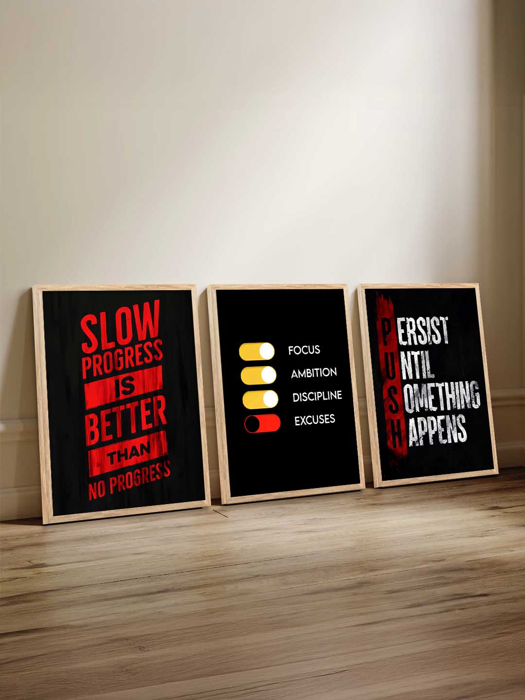 Bodybuilding Motivational Gym Wall Art Paintings for Living Room Bedroom