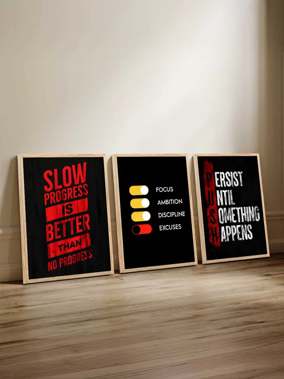 Bodybuilding Motivational Gym Wall Art Paintings for Living Room Bedroom