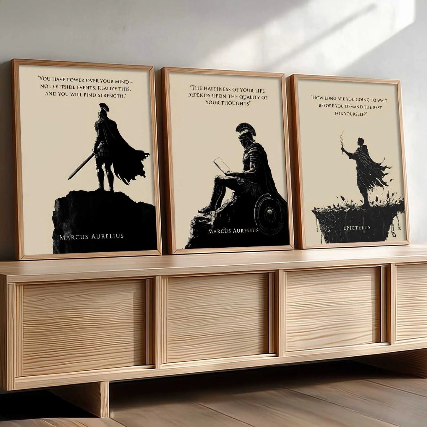 Marcus Aurelius Motivational Wall Art Paintings for Living Room Bedroom