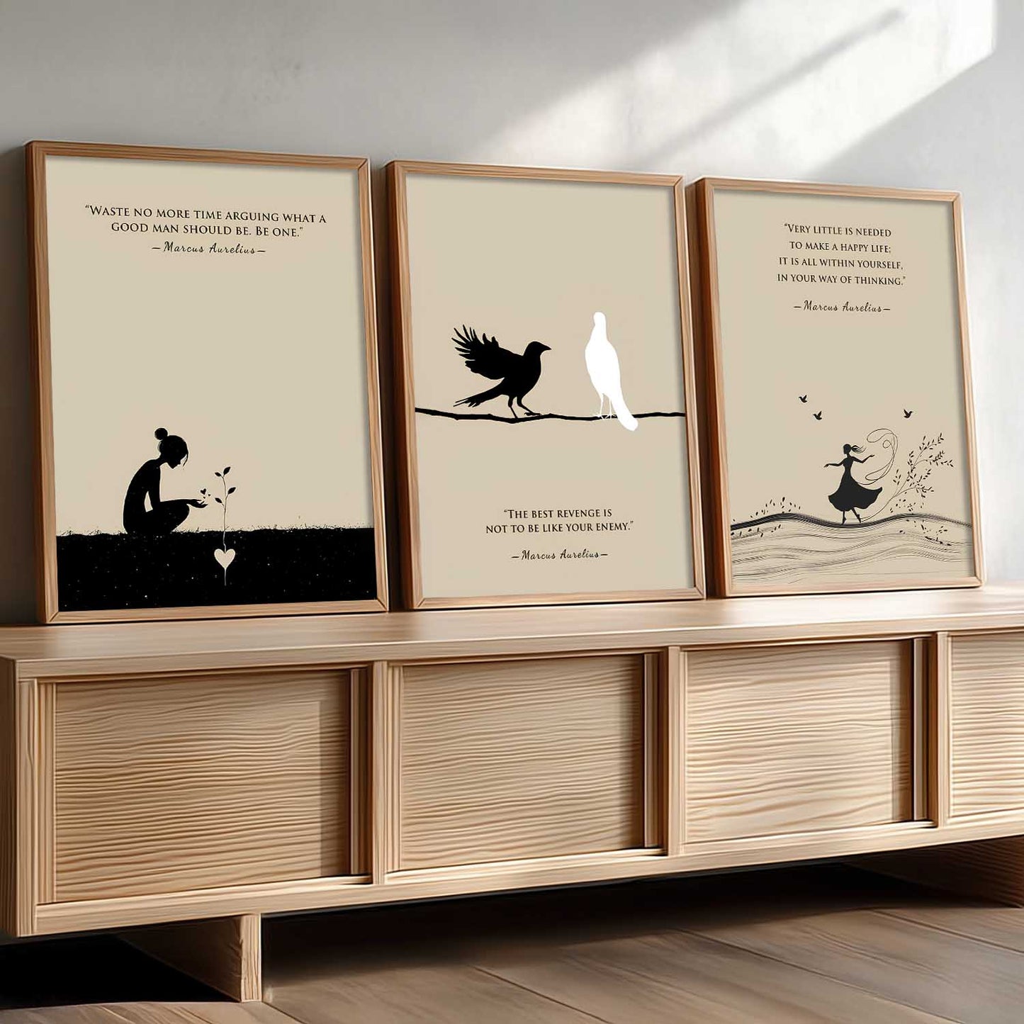 Marcus Aurelius Inspirational Wall Art Paintings for Living Room Bedroom