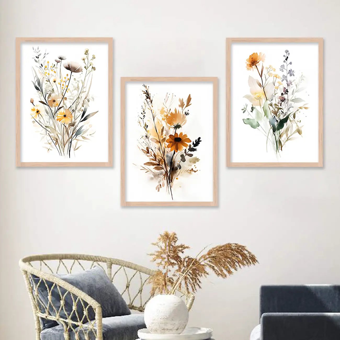 Floral Art Sunset Painting for Living Room Bedroom Home and Office Wall Decor-Kotart