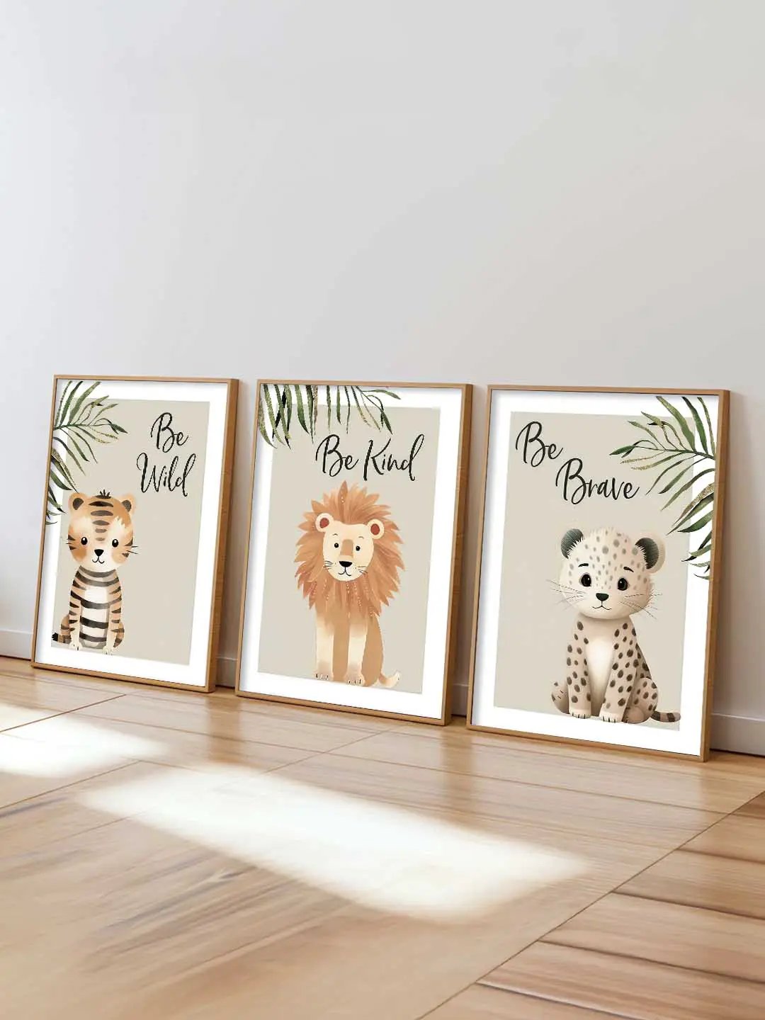 Safari Animals Motivational Wall Art Paintings for Living Room Bedroom