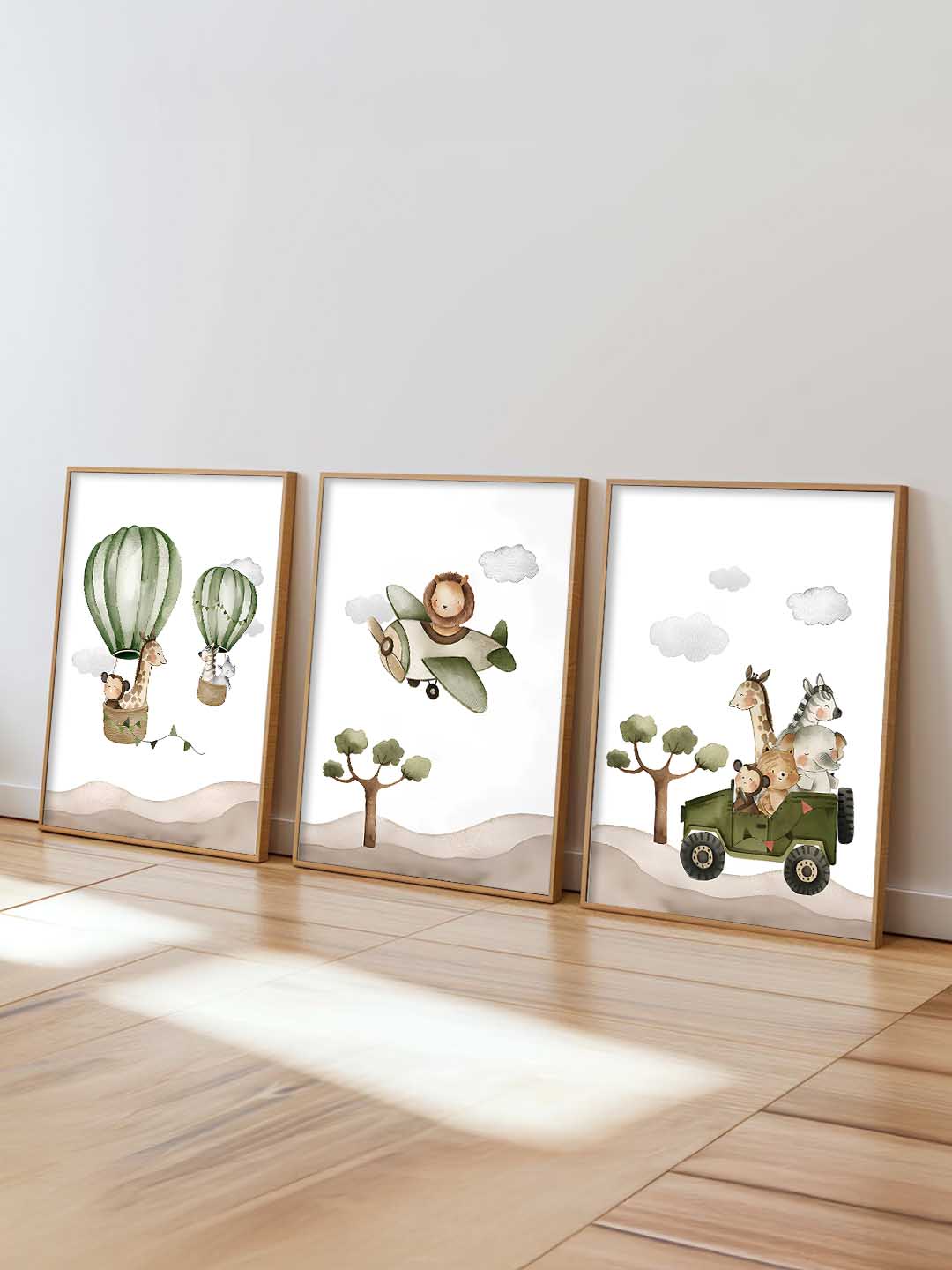 Safari Animals Wall Art Paintings for Living Room Bedroom