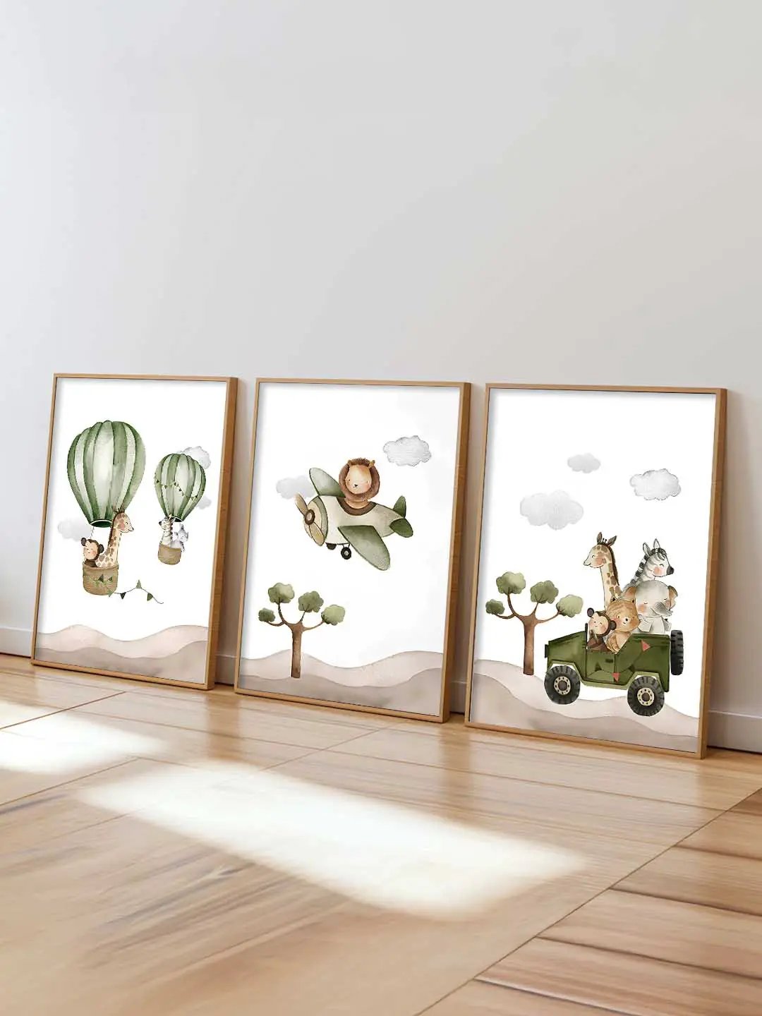 Safari Animals Wall Art Paintings for Living Room Bedroom