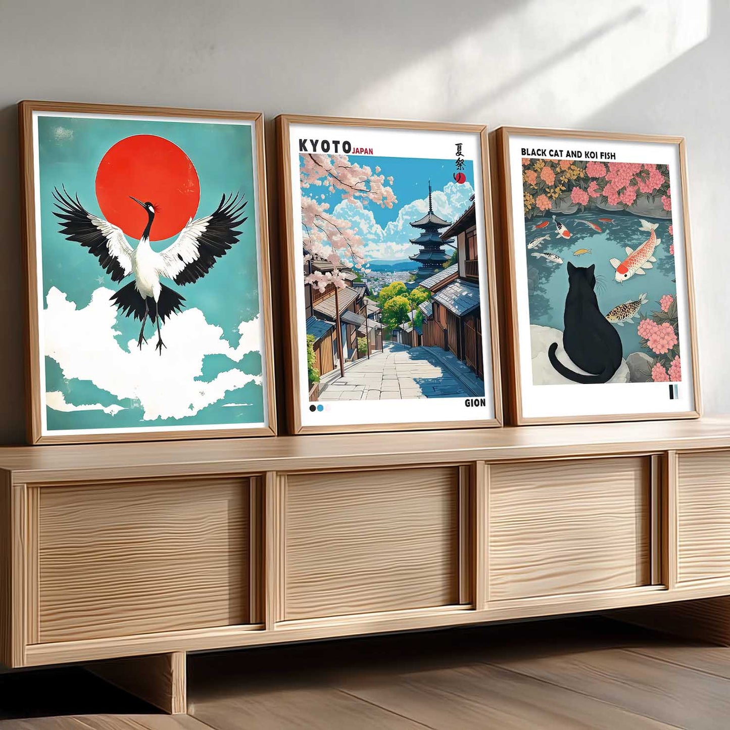 Japanese Nature Wall Art Paintings for Living Room Bedroom