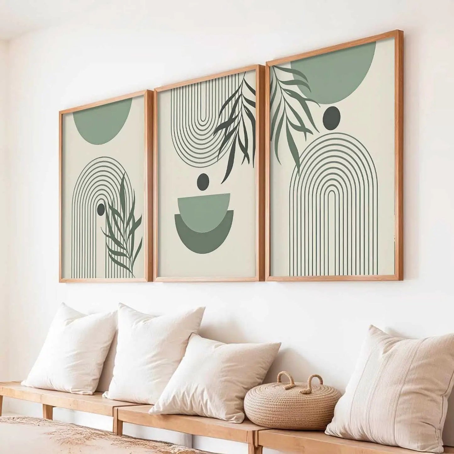 Boho Framed Wall Art Prints | Set of 3 | Home Decor