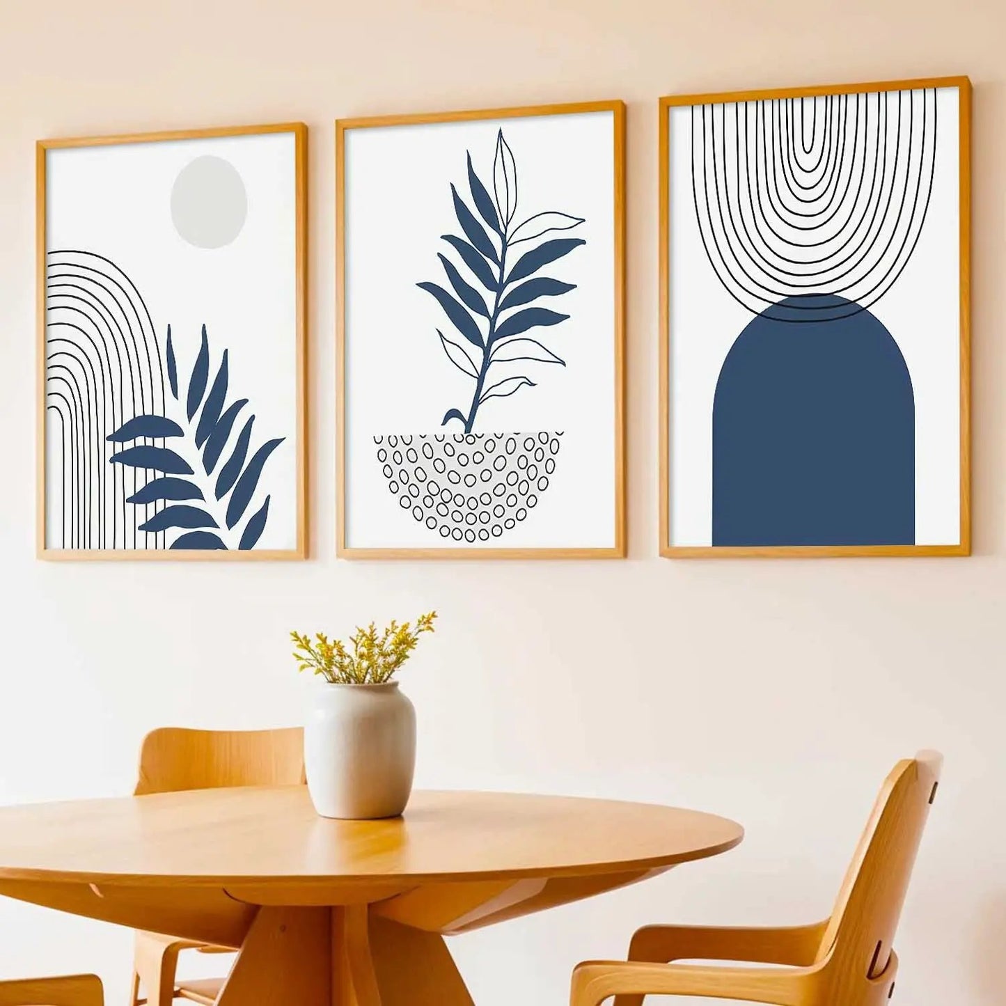 Boho Framed Wall Art Prints | Set of 3 | Home Decor