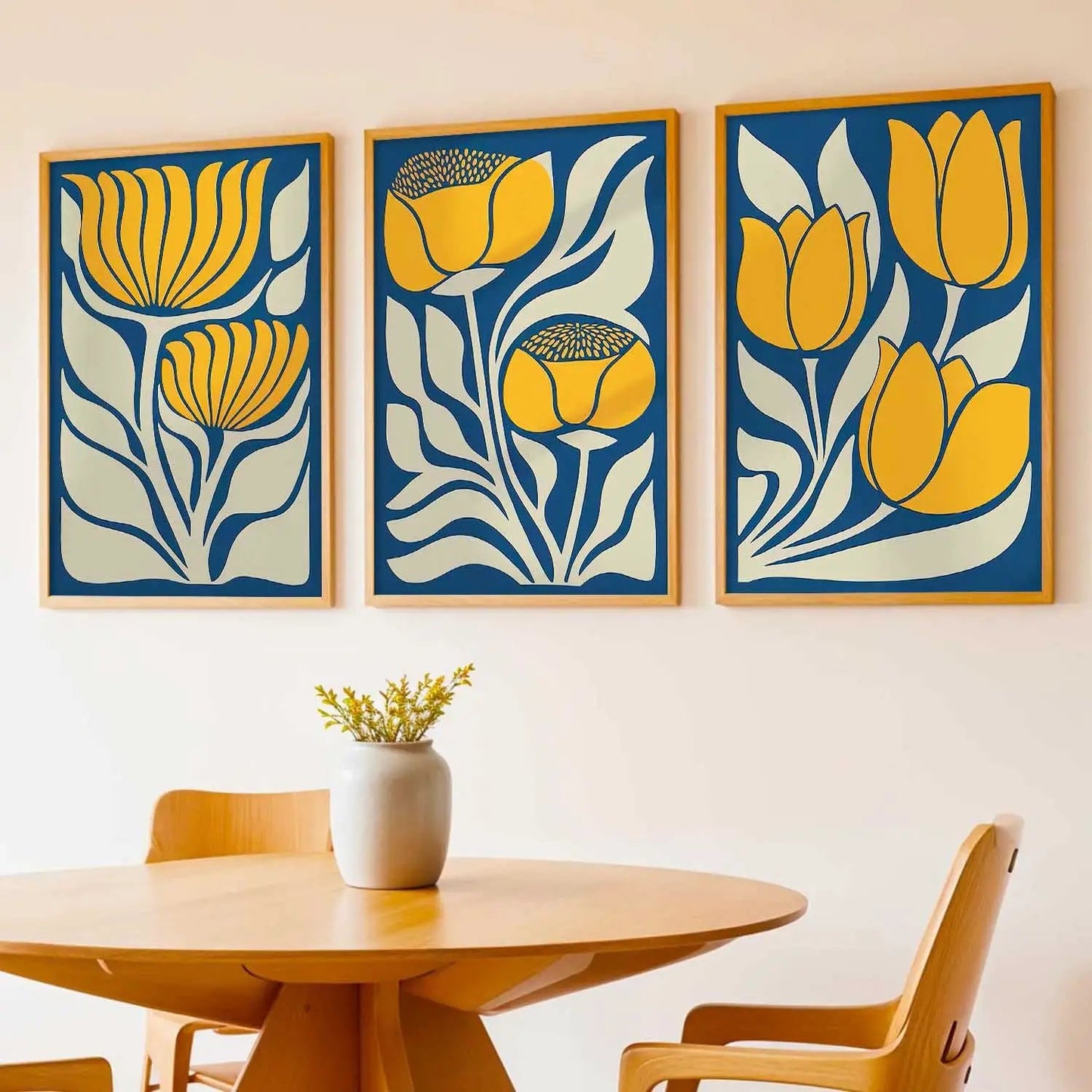 Botanical Framed Wall Art Prints | Set of 3 | Home Decor