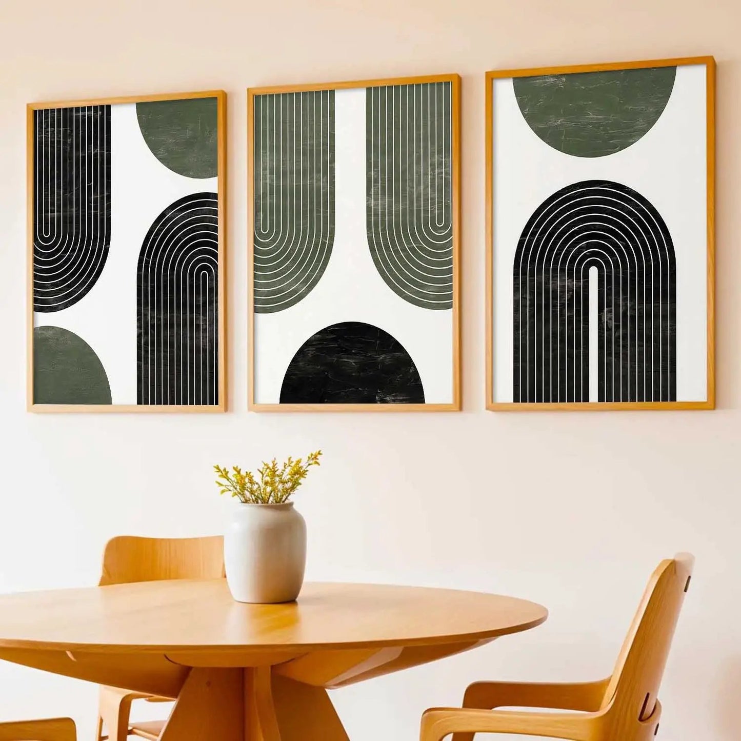 Boho Framed Wall Art Prints | Set of 3 | Home Decor