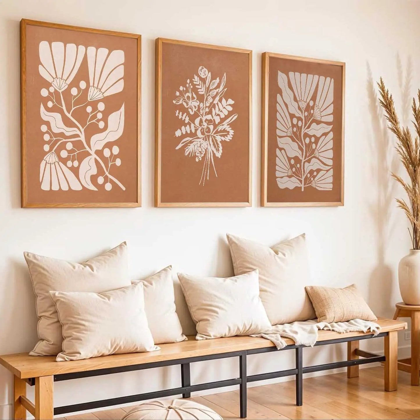 Boho Framed Wall Art Prints | Set of 3 | Home Decor