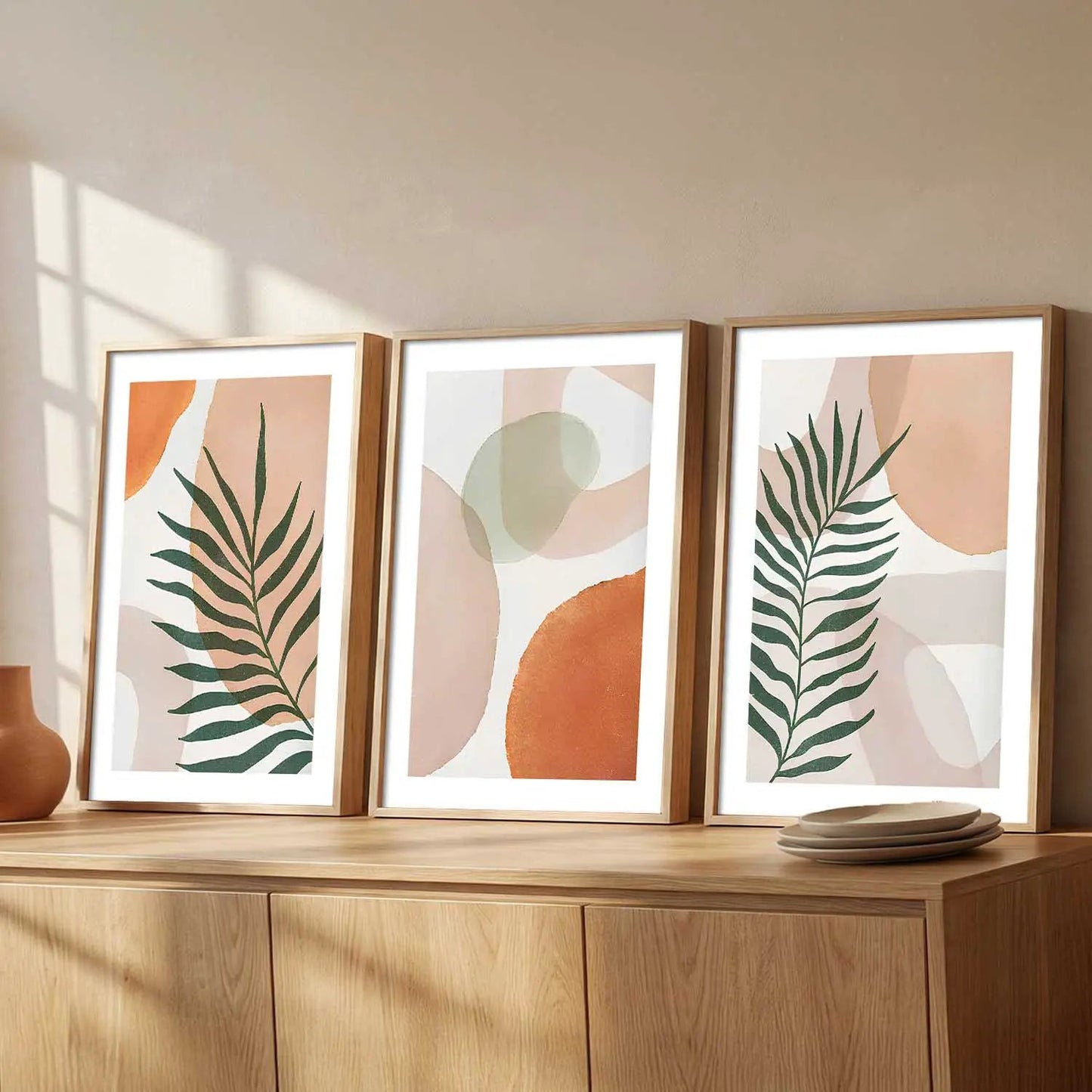 Boho Framed Wall Art Prints | Set of 3 | Home Decor