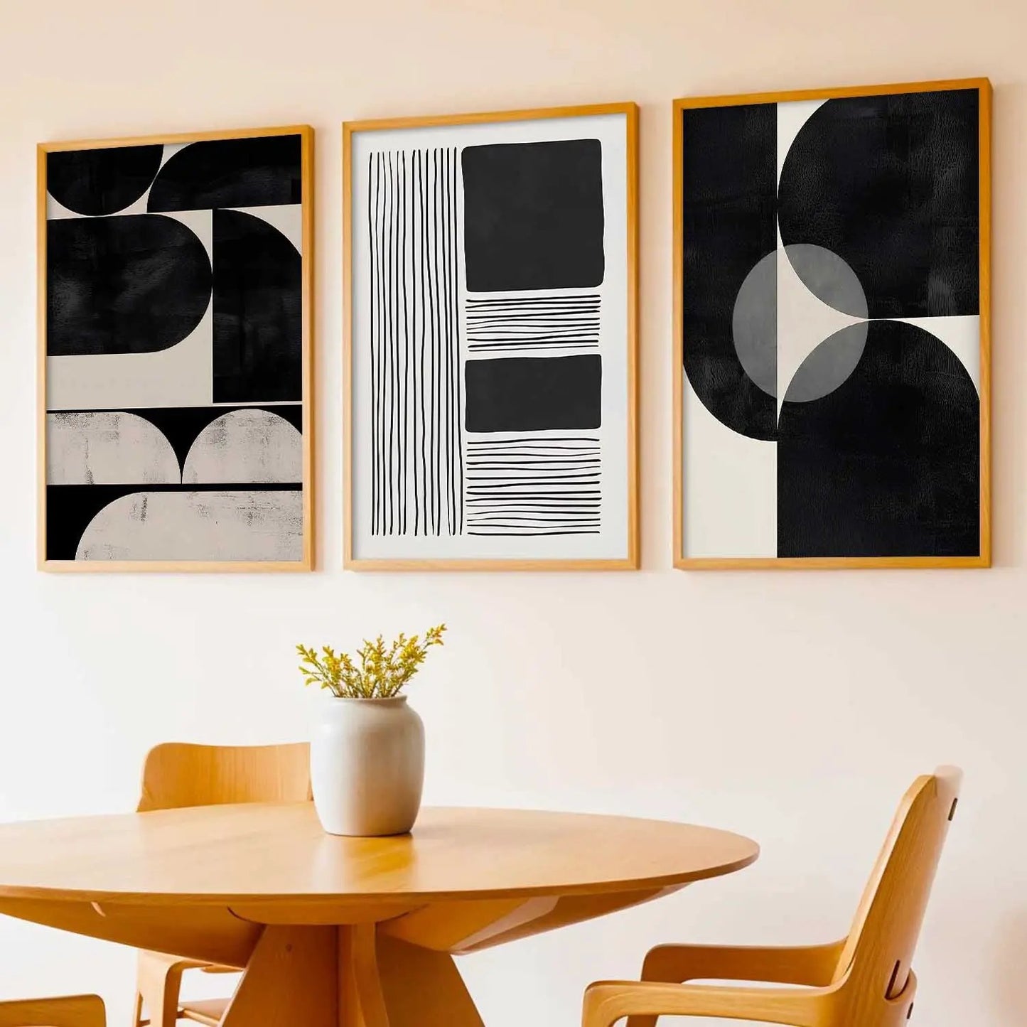 Boho Framed Wall Art Prints | Set of 3 | Home Decor