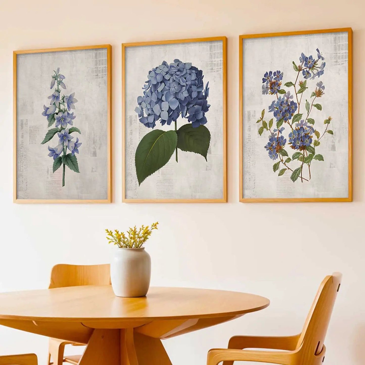 Floral Framed Wall Art Prints | Set of 3 | Home Decor