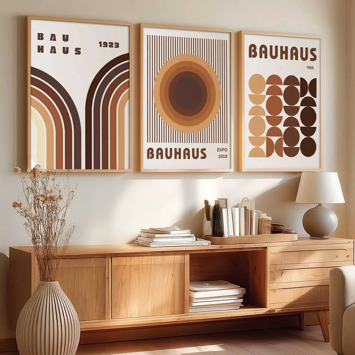 Boho Framed Wall Art Prints | Set of 3 | Home Decor