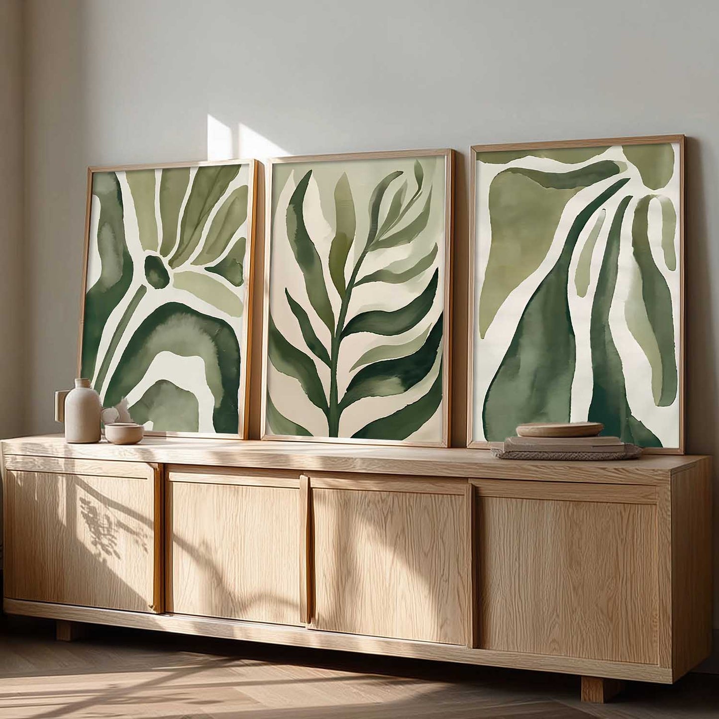 Boho Floral Art Home Decoration Painting | Floral Aesthetic Paintings With Frame For Living Room Bed Room Hotel Wall Decor Digital Reprint