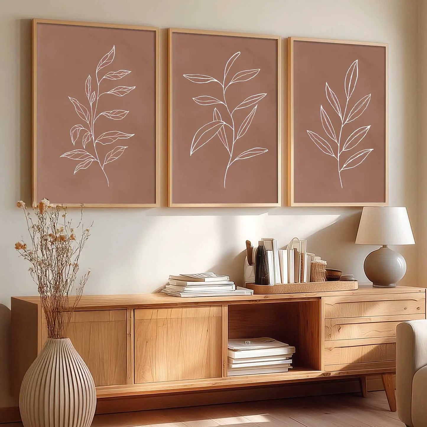 Botanical Framed Wall Art Prints | Set of 3 | Home Decor