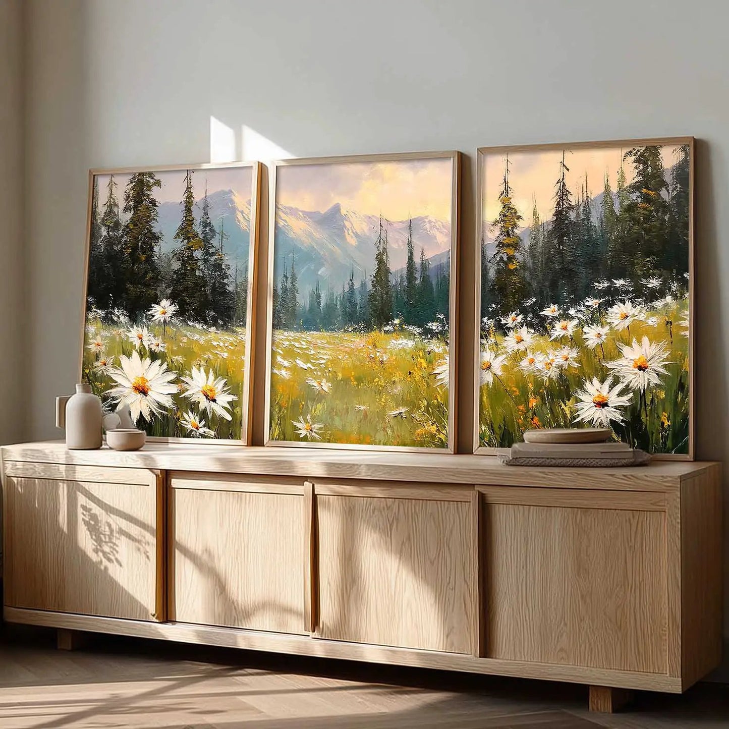 Mountain View Framed Wall Art Prints | Set of 3 | Home Decor