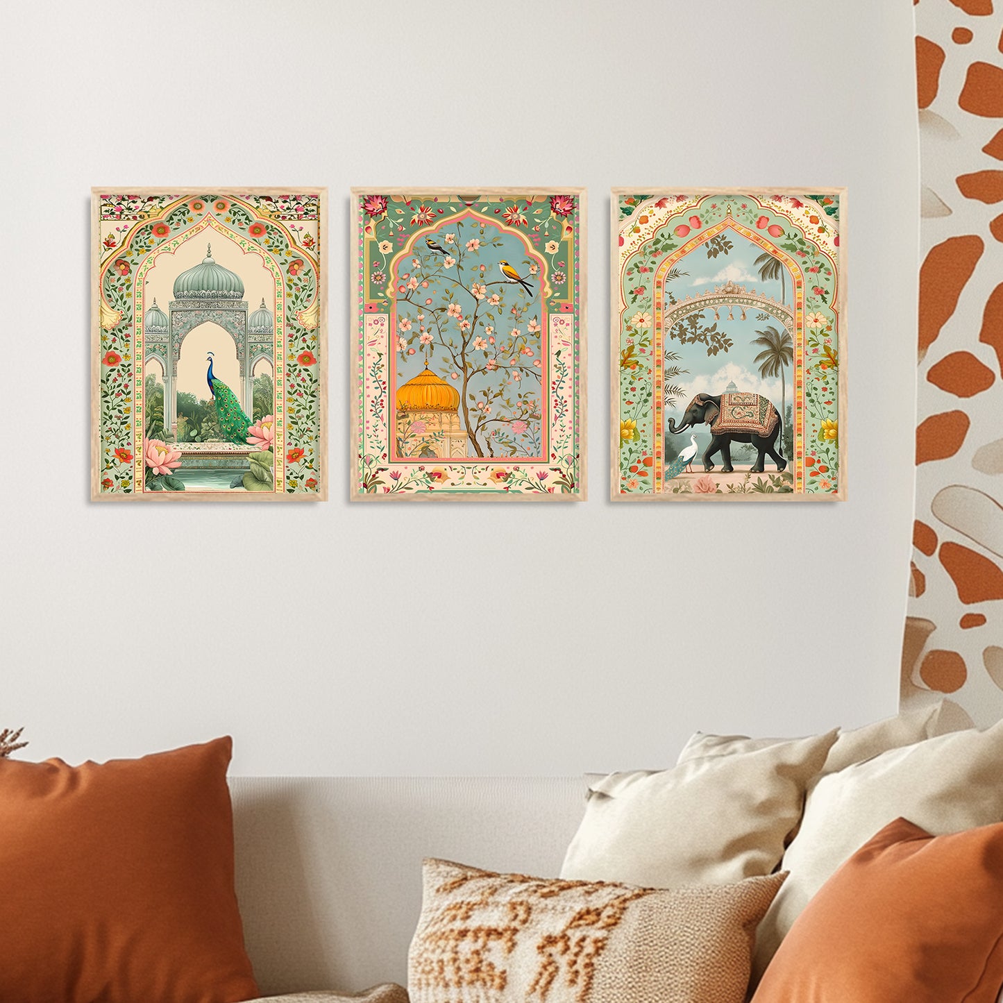 kotart Traditional wall Art Paintings with Frame for Home Decor - Framed Wall Painting for Living Room Bedroom Office Room Decor