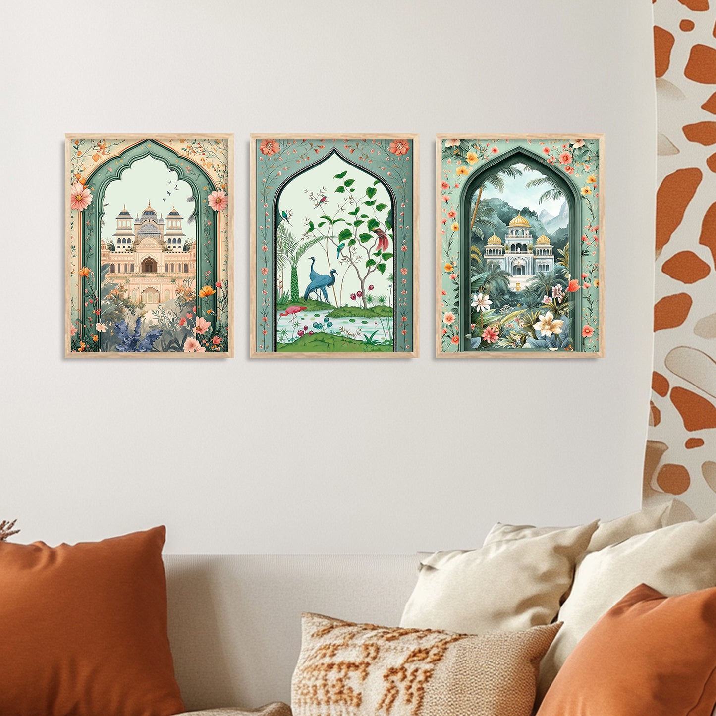 kotart Traditional wall Art Paintings with Frame for Home Decor - Framed Wall Painting for Living Room Bedroom Office Room Decor