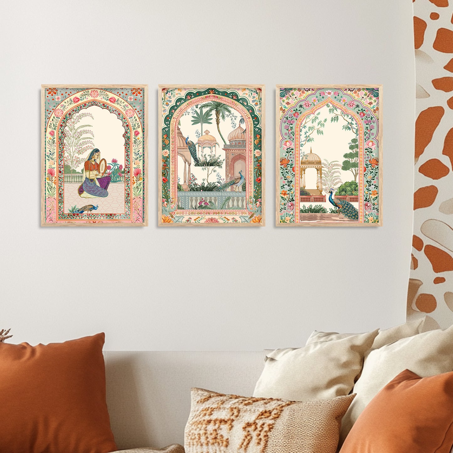 kotart Traditional wall Art Paintings with Frame for Home Decor - Framed Wall Painting for Living Room Bedroom Office Room Decor
