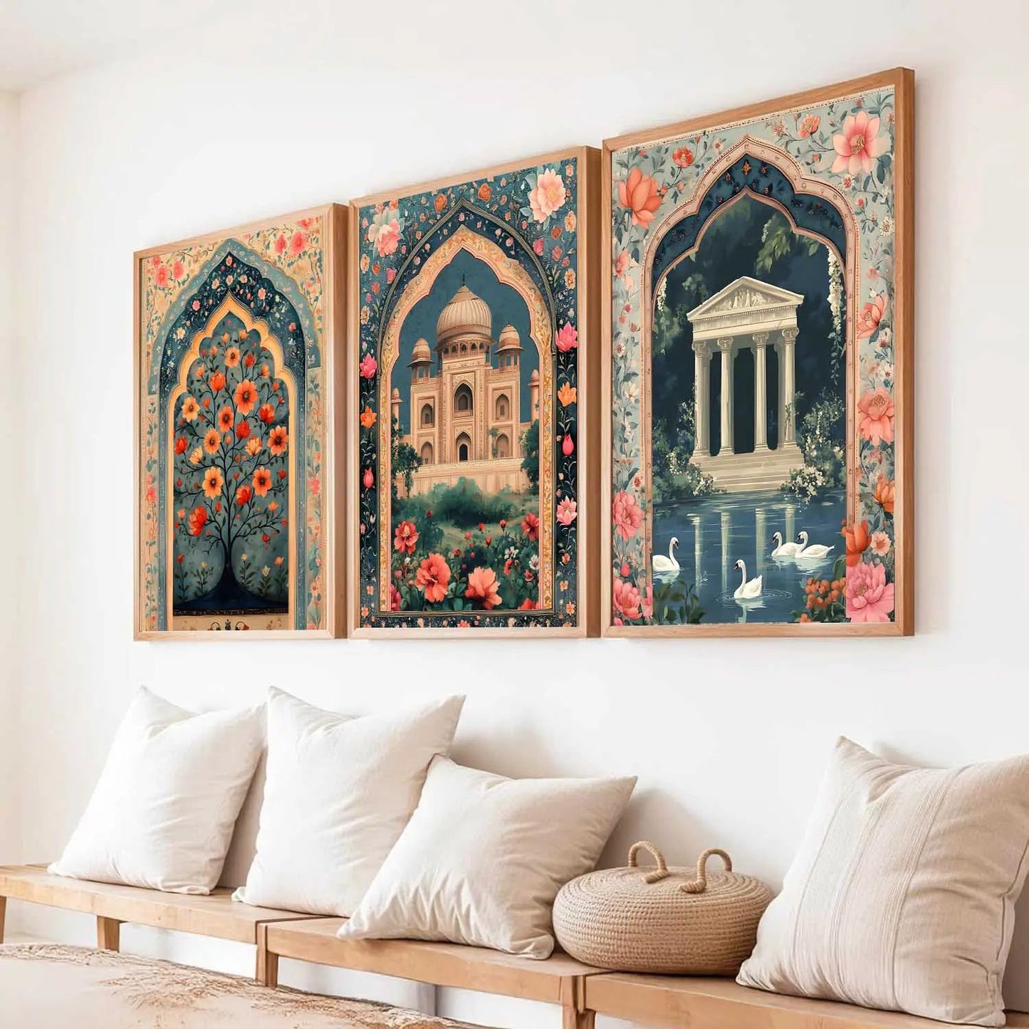 kotart Traditional wall Art Paintings with Frame for Home Decor