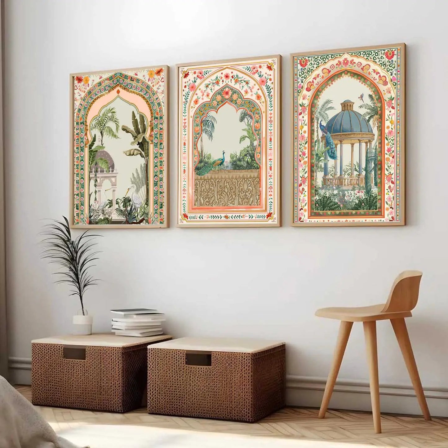 kotart Traditional wall Art Paintings with Frame for Home Decor