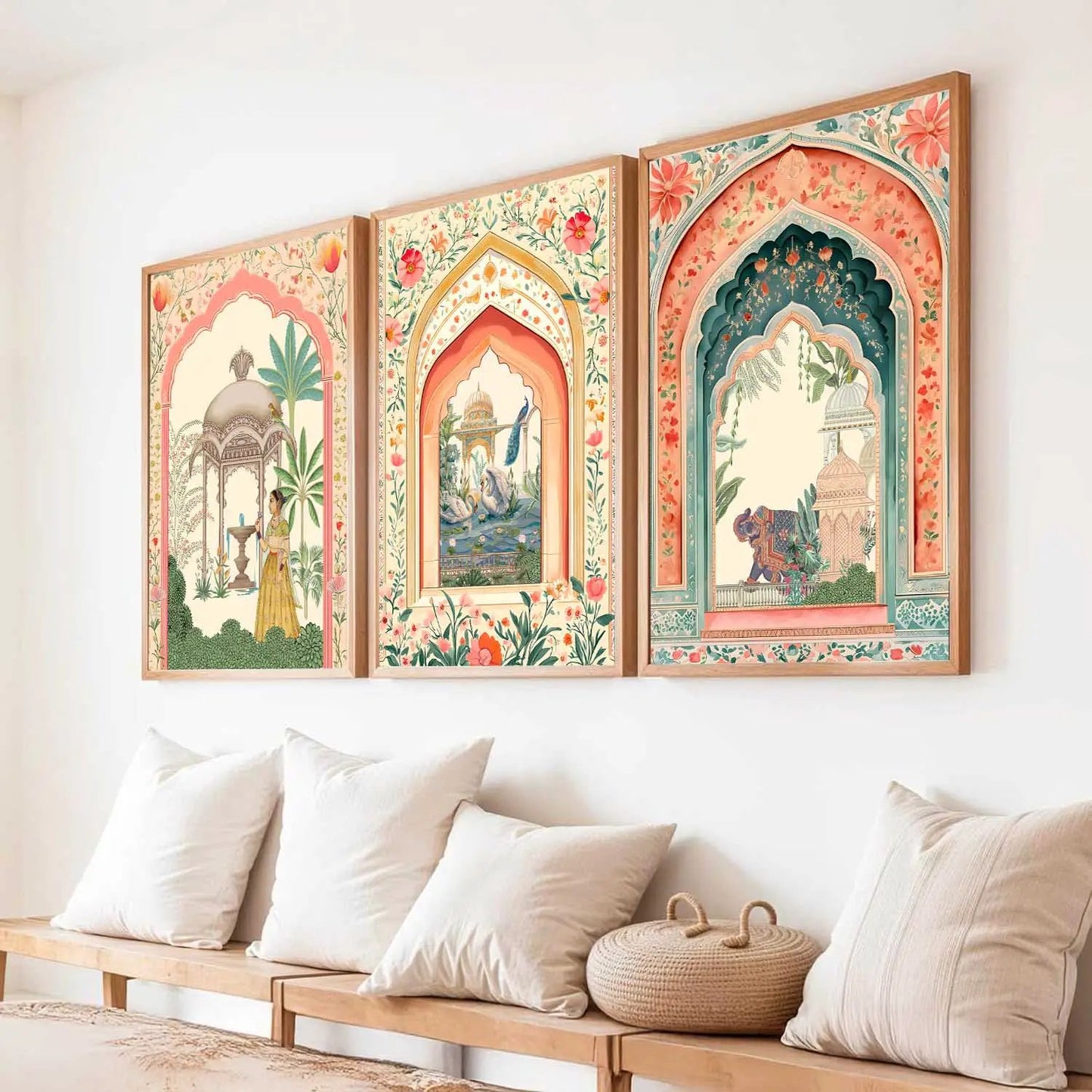Kotart Traditional Indian Wall Art Paintings for Living Room | Wall Poster With frames | Paintings For Home Decoration | Framed Wall Painting