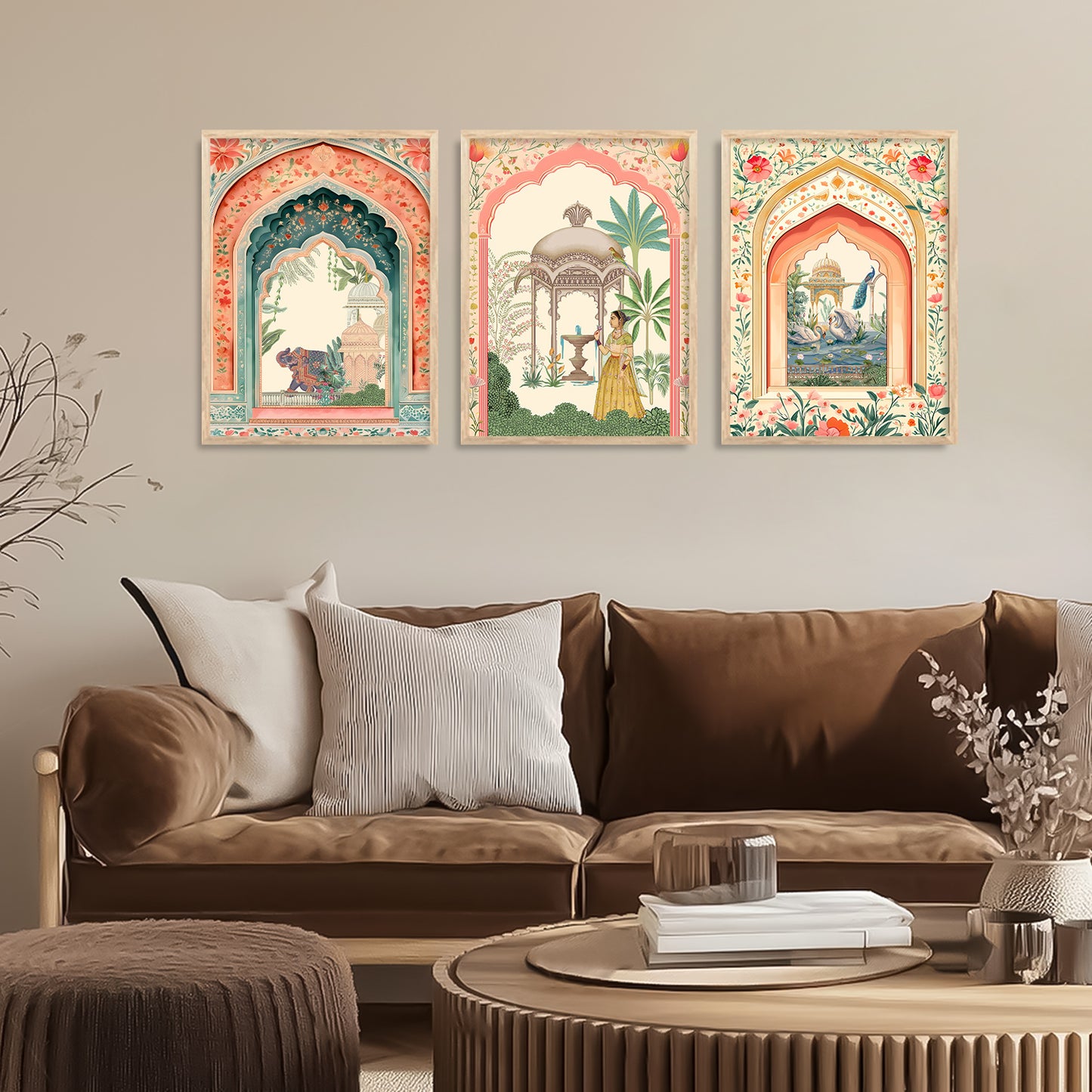 Kotart Traditional Indian Wall Art Paintings for Living Room | Wall Poster With frames | Paintings For Home Decoration | Framed Wall Painting