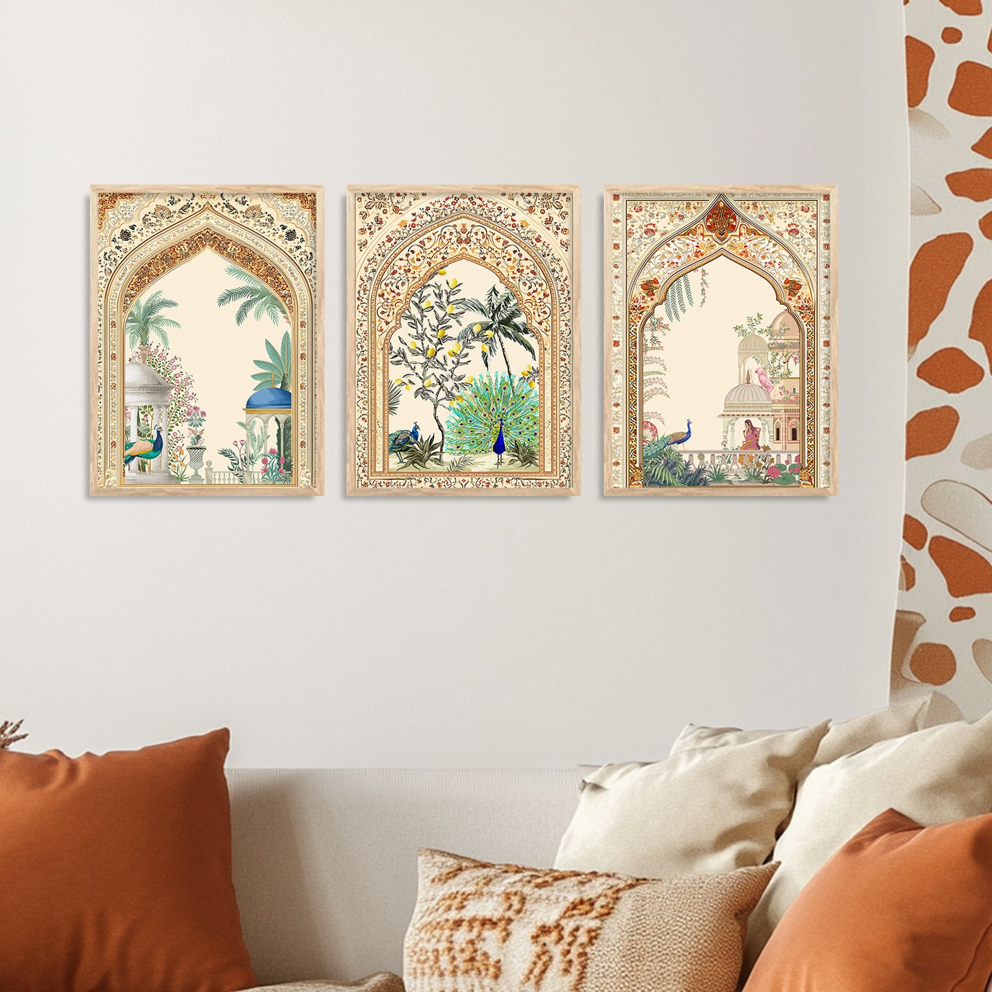 Kotart Traditional Indian Wall Art Paintings for Living Room | Wall Poster With frames | Paintings For Home Decoration | Framed Wall Painting