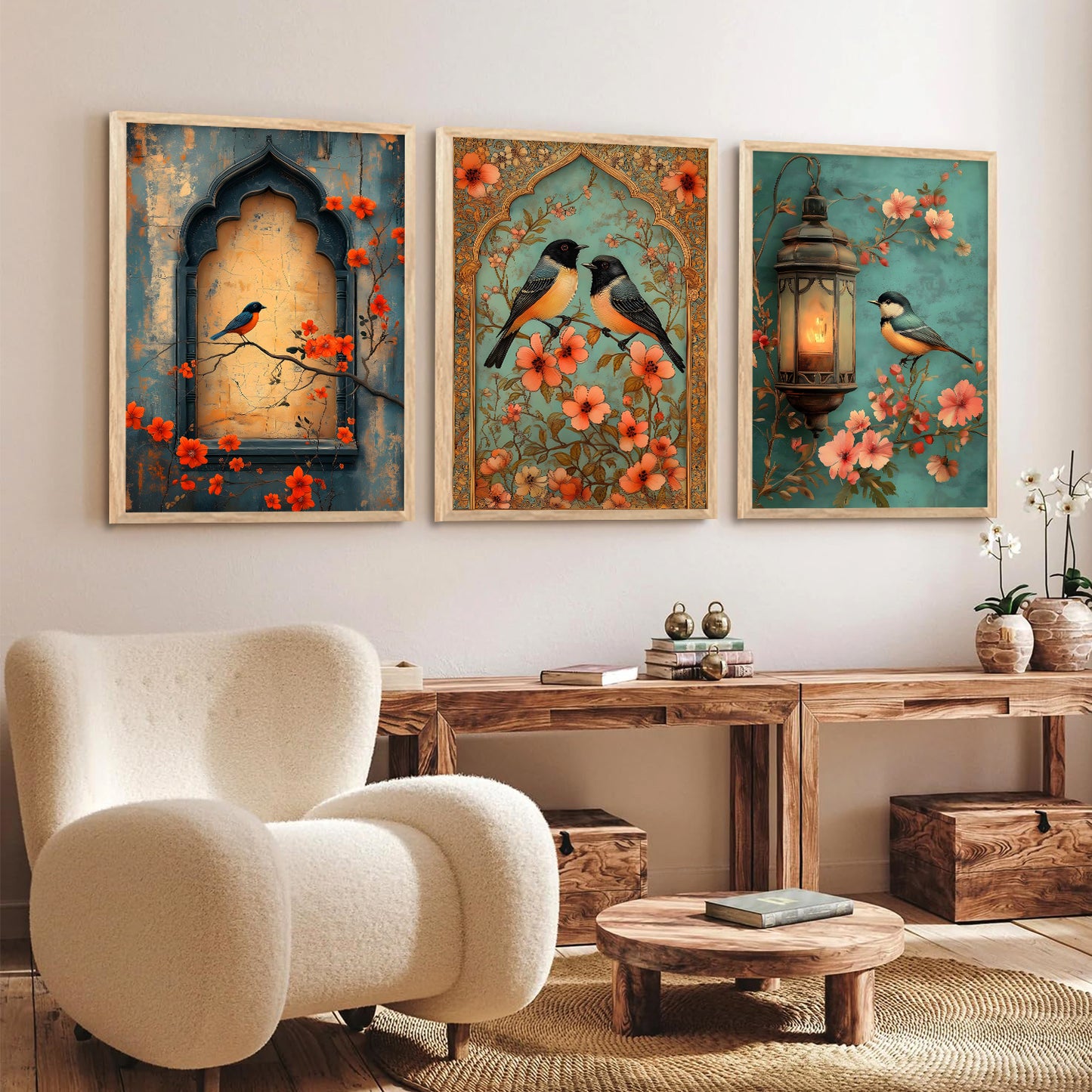 Kotart Traditional Indian Wall Art Paintings for Living Room - Wall Poster With frames