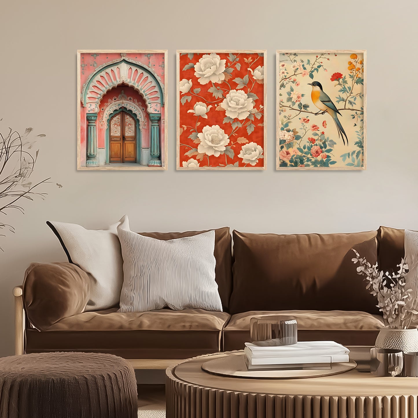 Kotart Traditional Indian Wall Art Paintings for Living Room - Wall Poster With frames