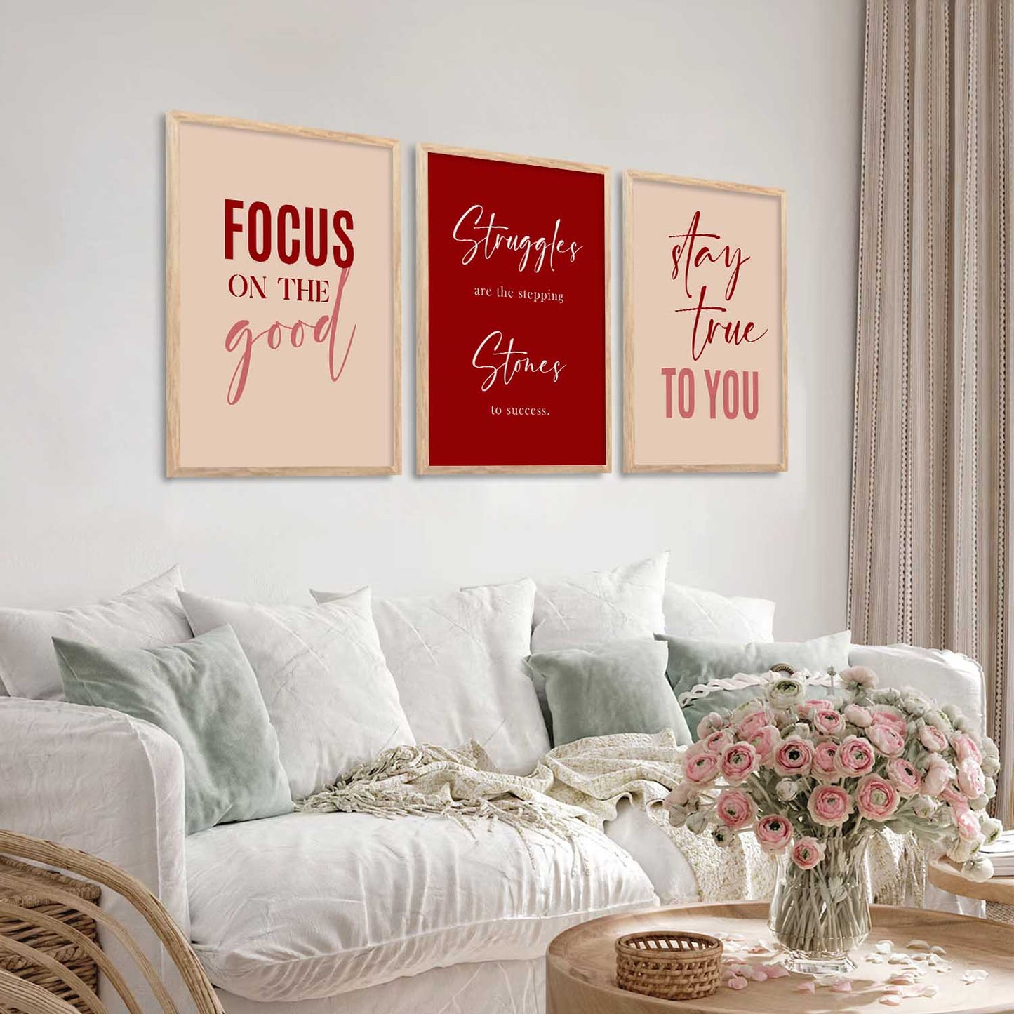 Motivational Wall Art Paintings for Living Room - Wall Poster With frames