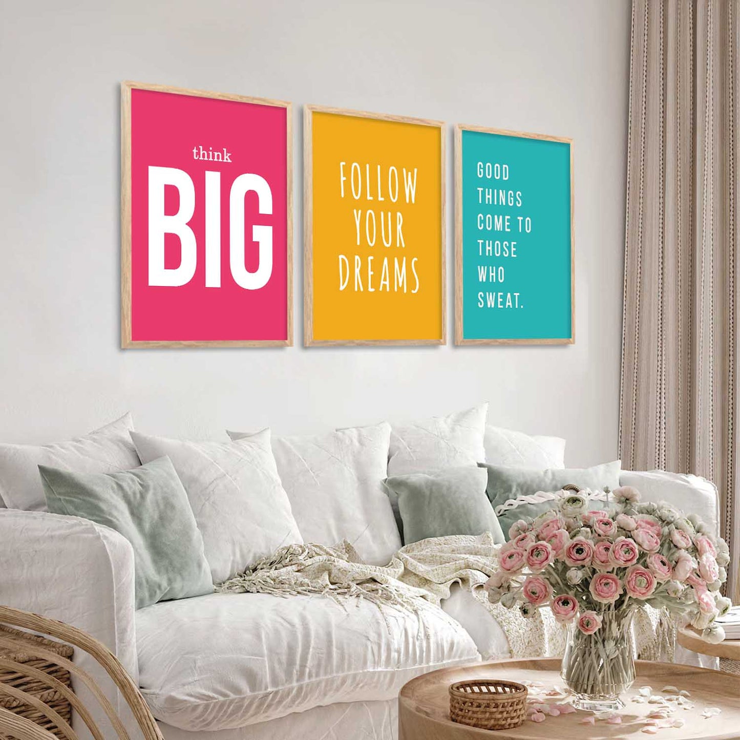 Motivational Wall Art Paintings for Living Room - Wall Poster With frames