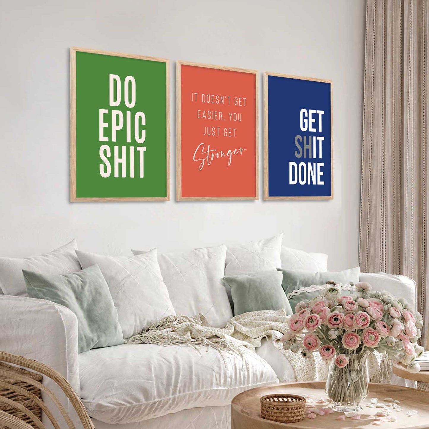 Motivational Wall Art Paintings for Living Room - Wall Poster With frames