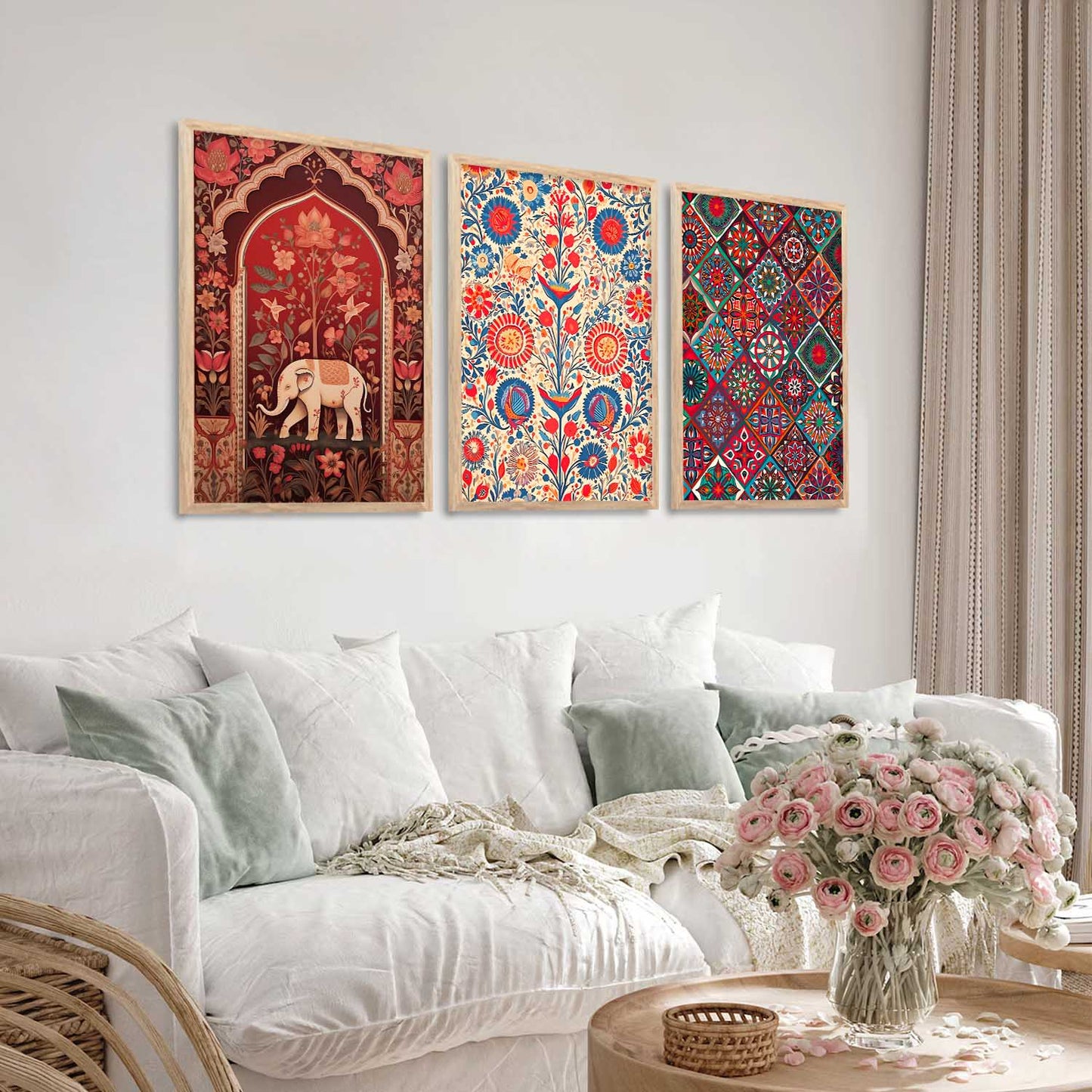 Traditional Wall Art Paintings for Living Room - Wall Poster With frames