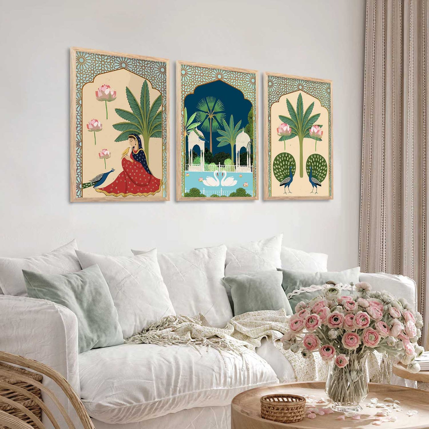 Traditional Wall Art Paintings for Living Room - Wall Poster With frames