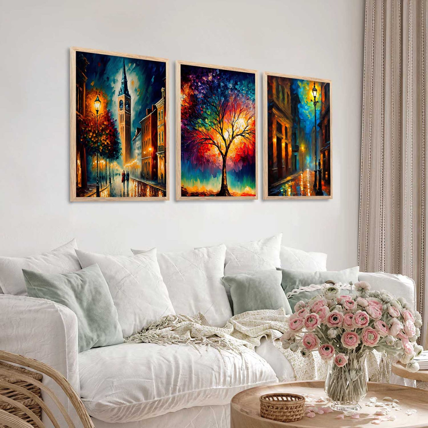Modern Wall Art Paintings for Living Room - Wall Poster With frames