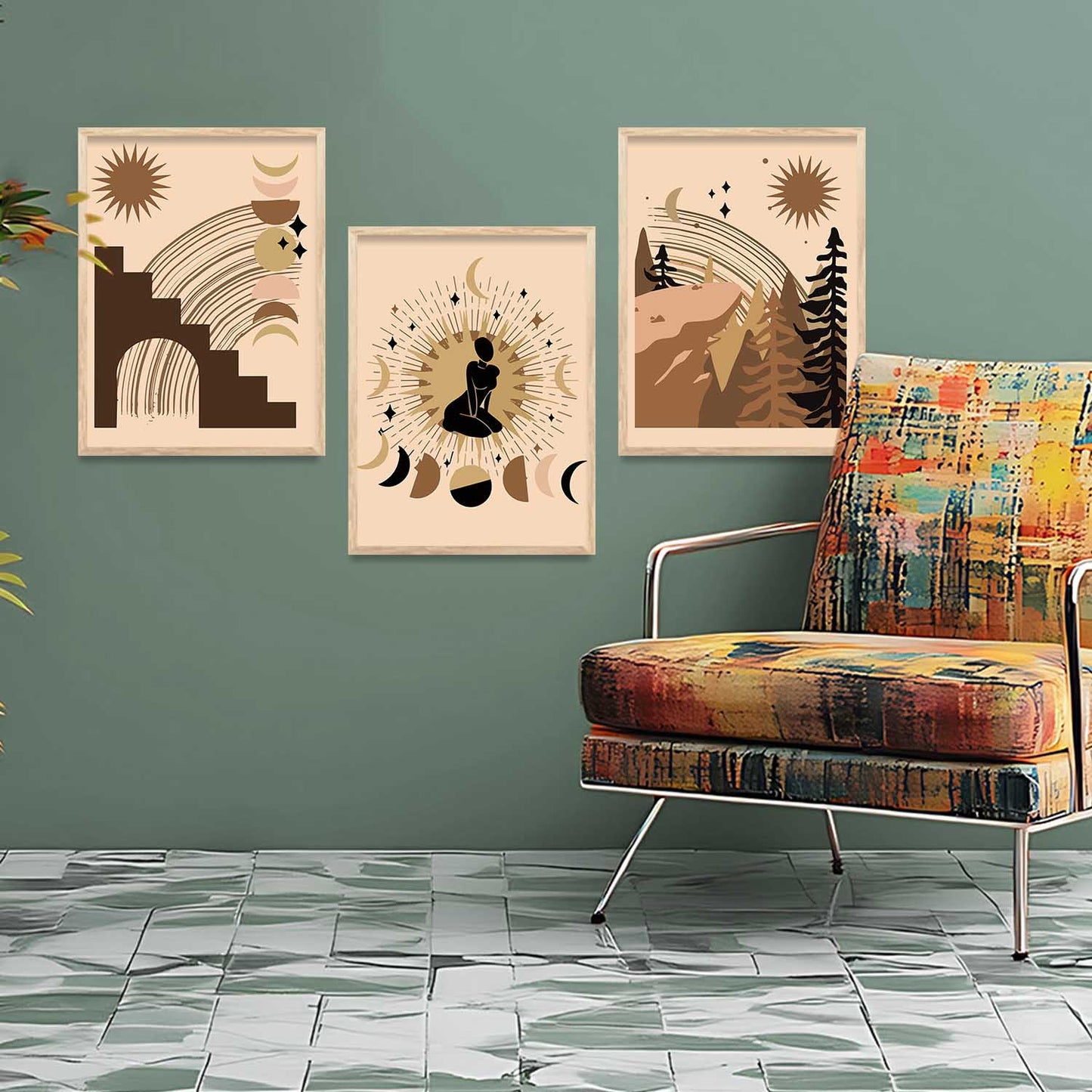 Modern Wall Art Paintings for Living Room - Wall Poster With frames