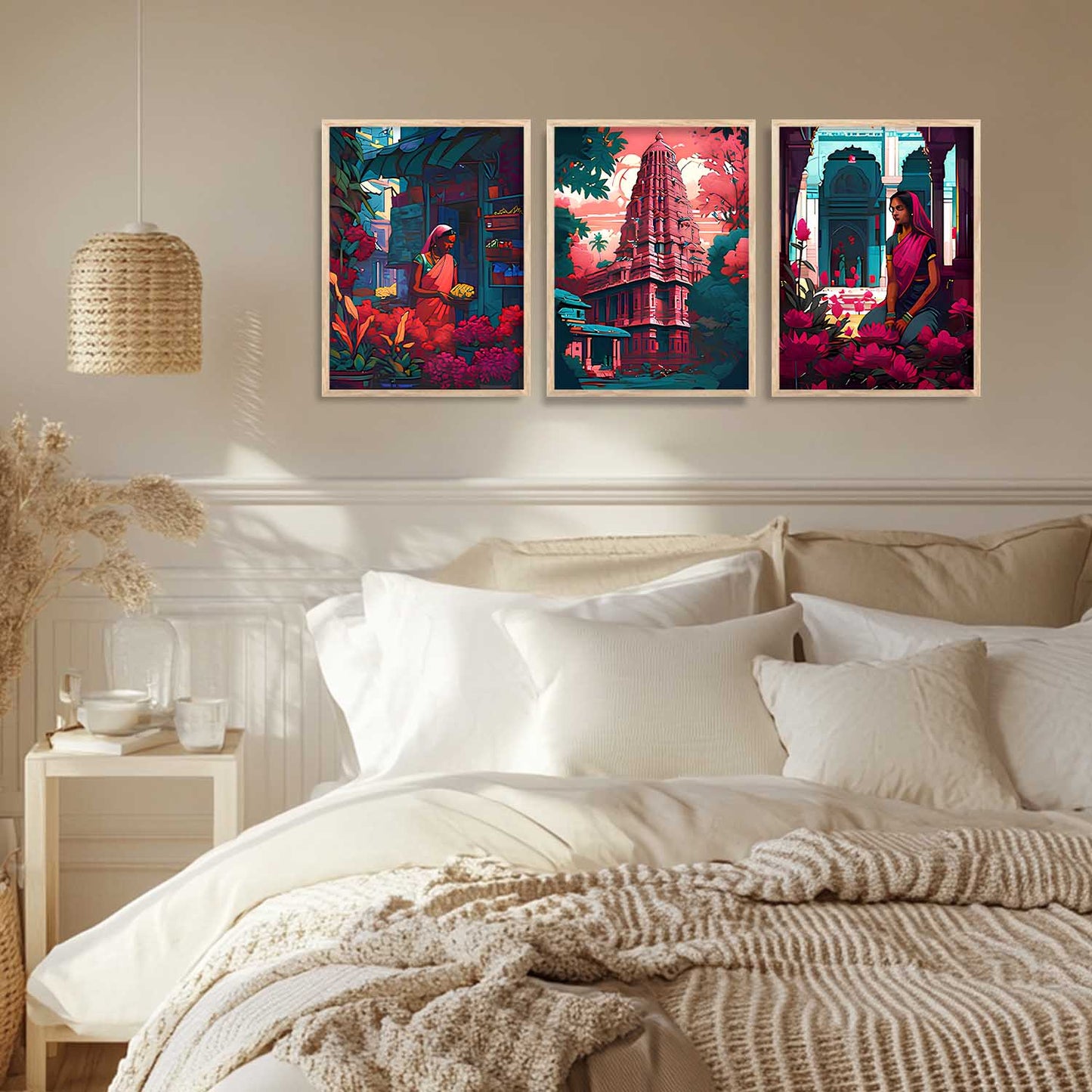 Traditional Wall Art Paintings for Living Room - Wall Poster With frames