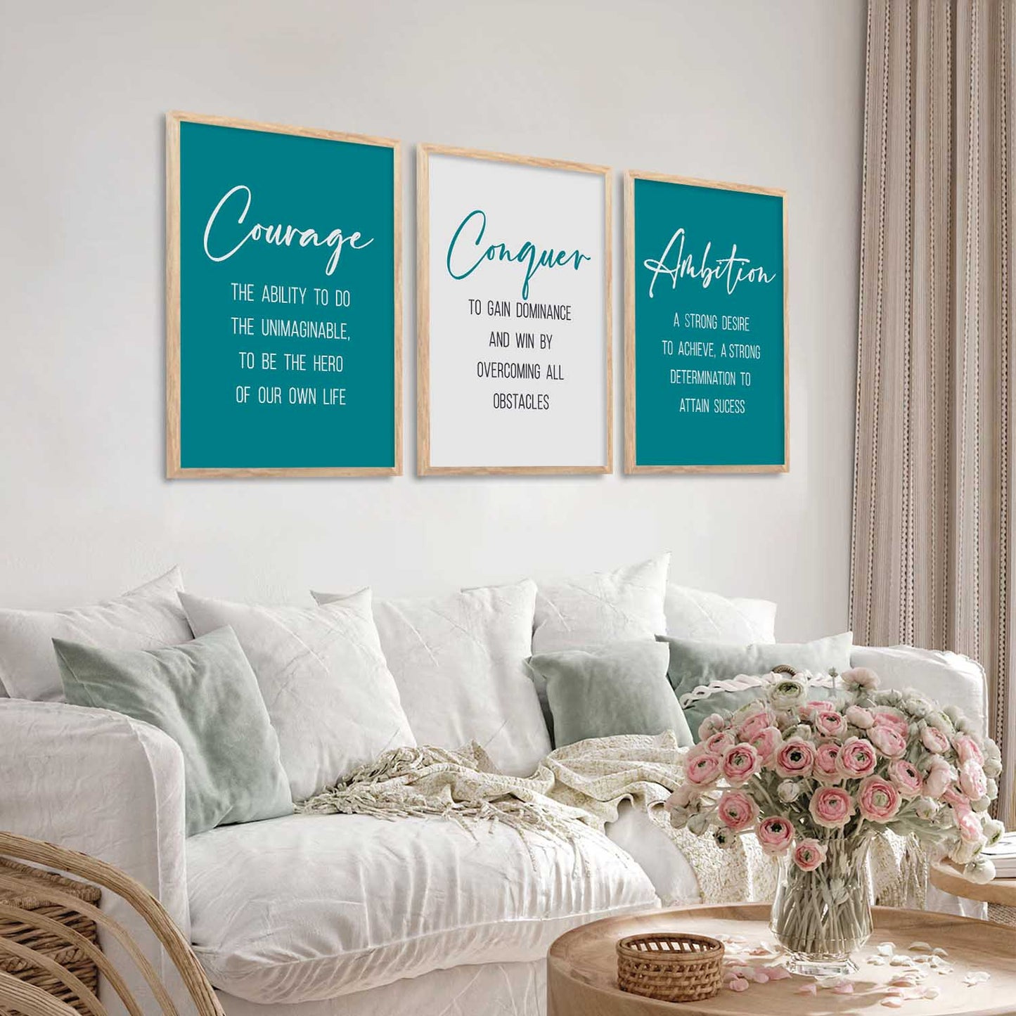 Motivational Wall Art Paintings for Living Room - Wall Poster With frames