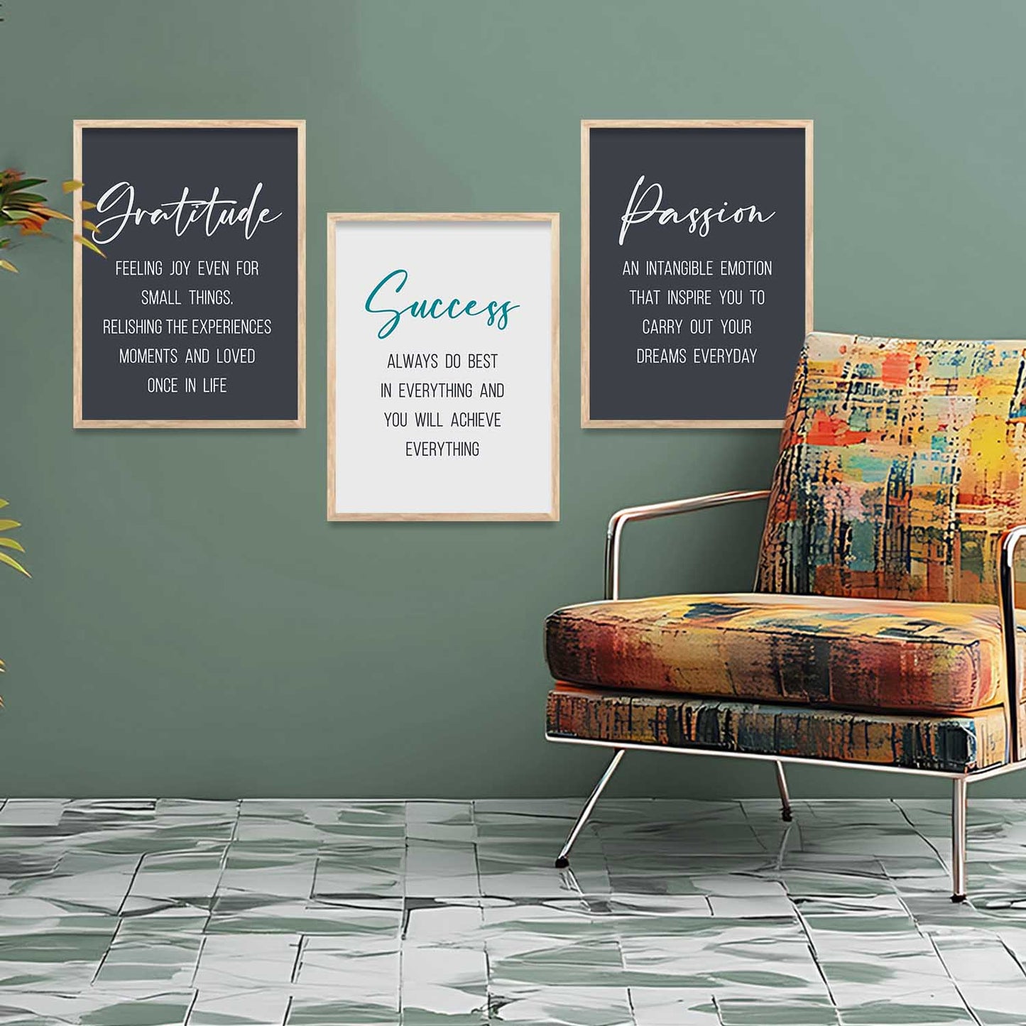 Motivational Wall Art Paintings for Living Room - Wall Poster With frames