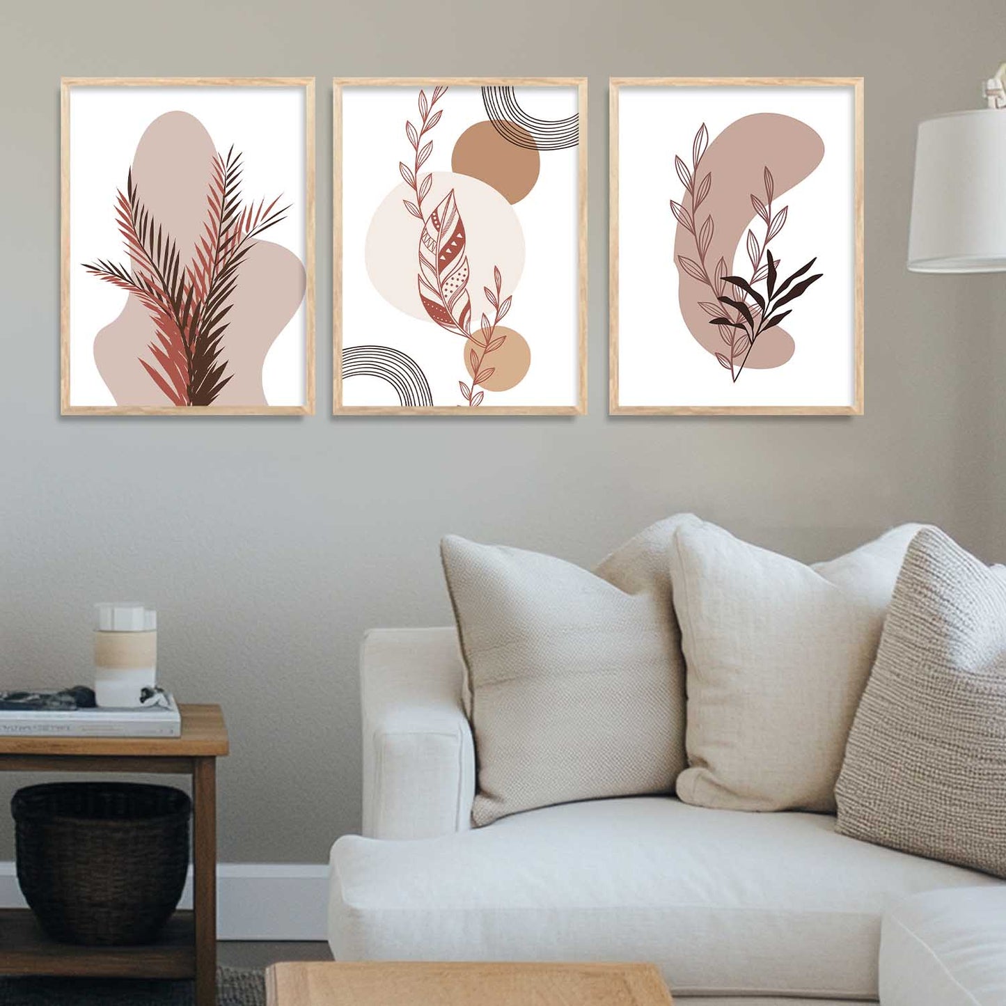 Boho Wall Art Paintings for Living Room - Wall Poster With frames
