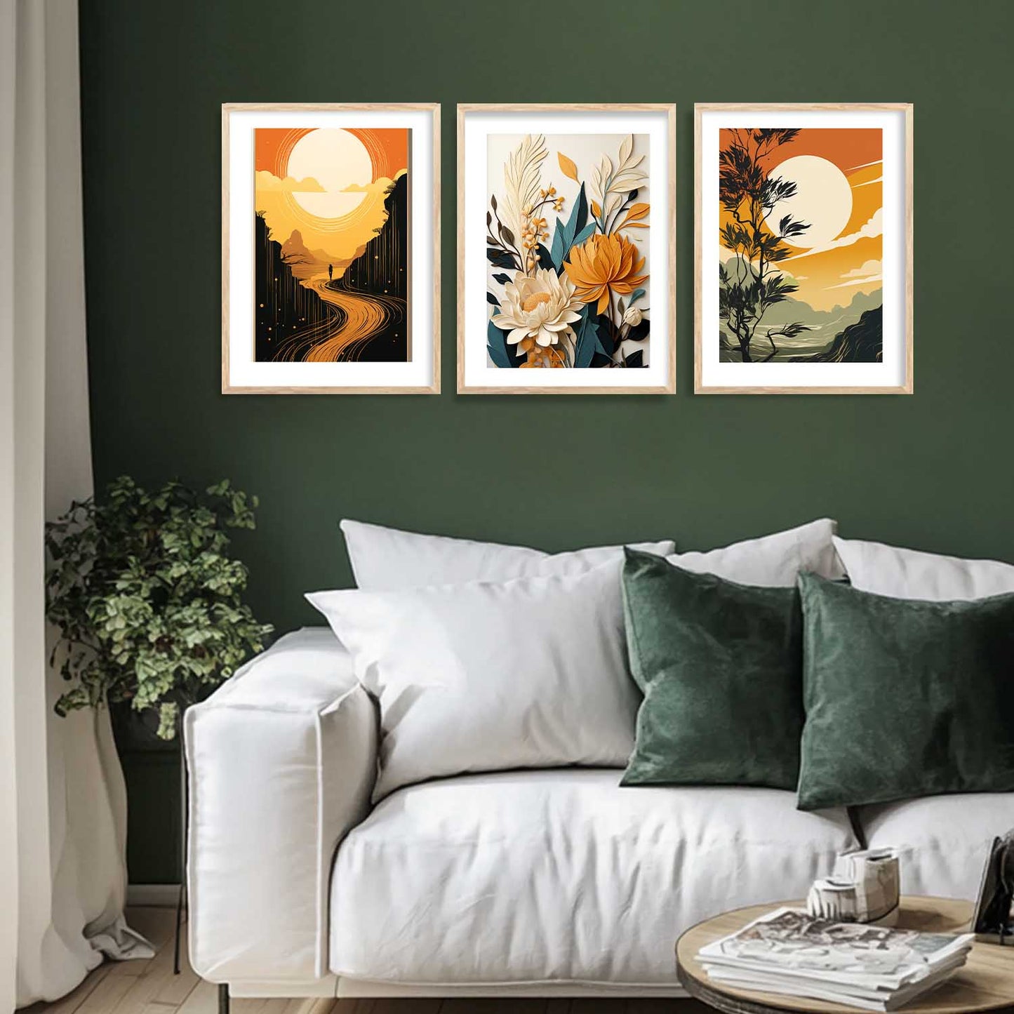 Modern Wall Art Paintings for Living Room - Wall Poster With frames