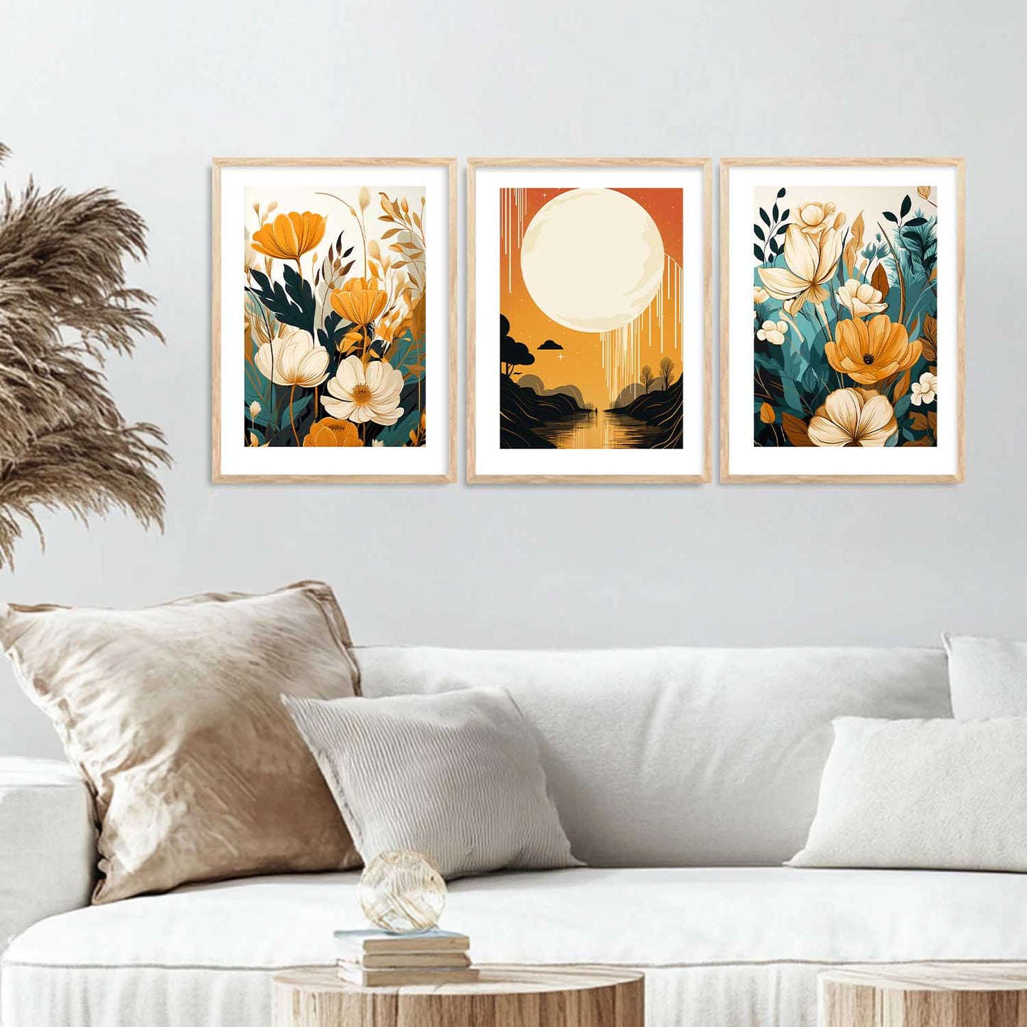 Modern Wall Art Paintings for Living Room - Wall Poster With frames