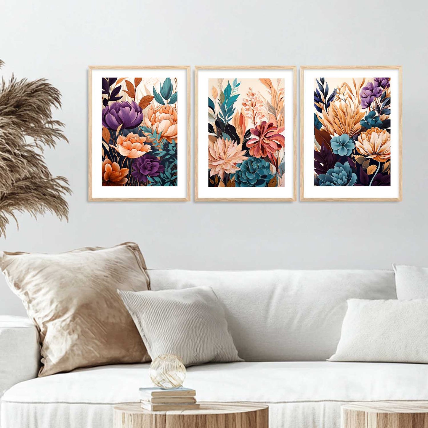 Floral Wall Art Paintings for Living Room - Wall Poster With frames