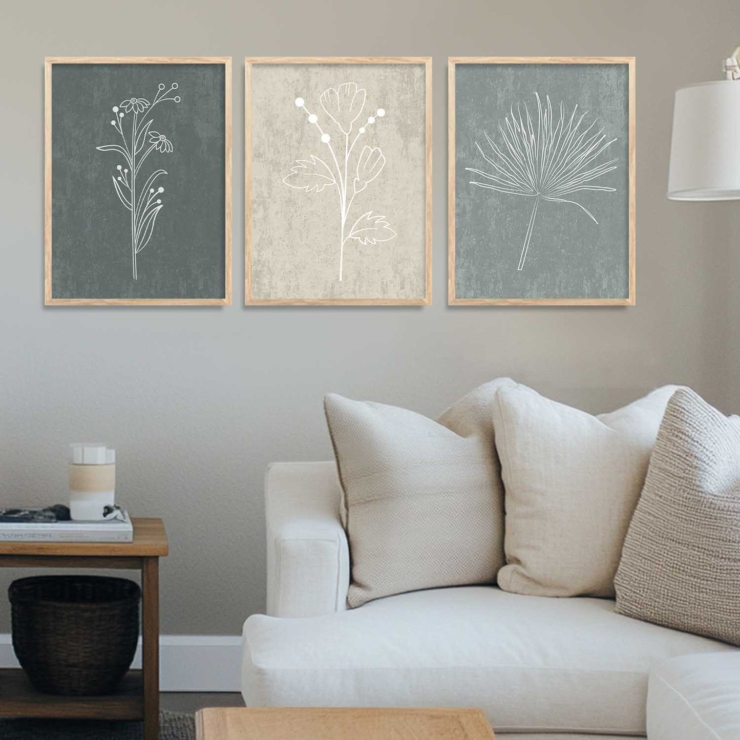 Boho Wall Art Paintings for Living Room - Wall Poster With frames