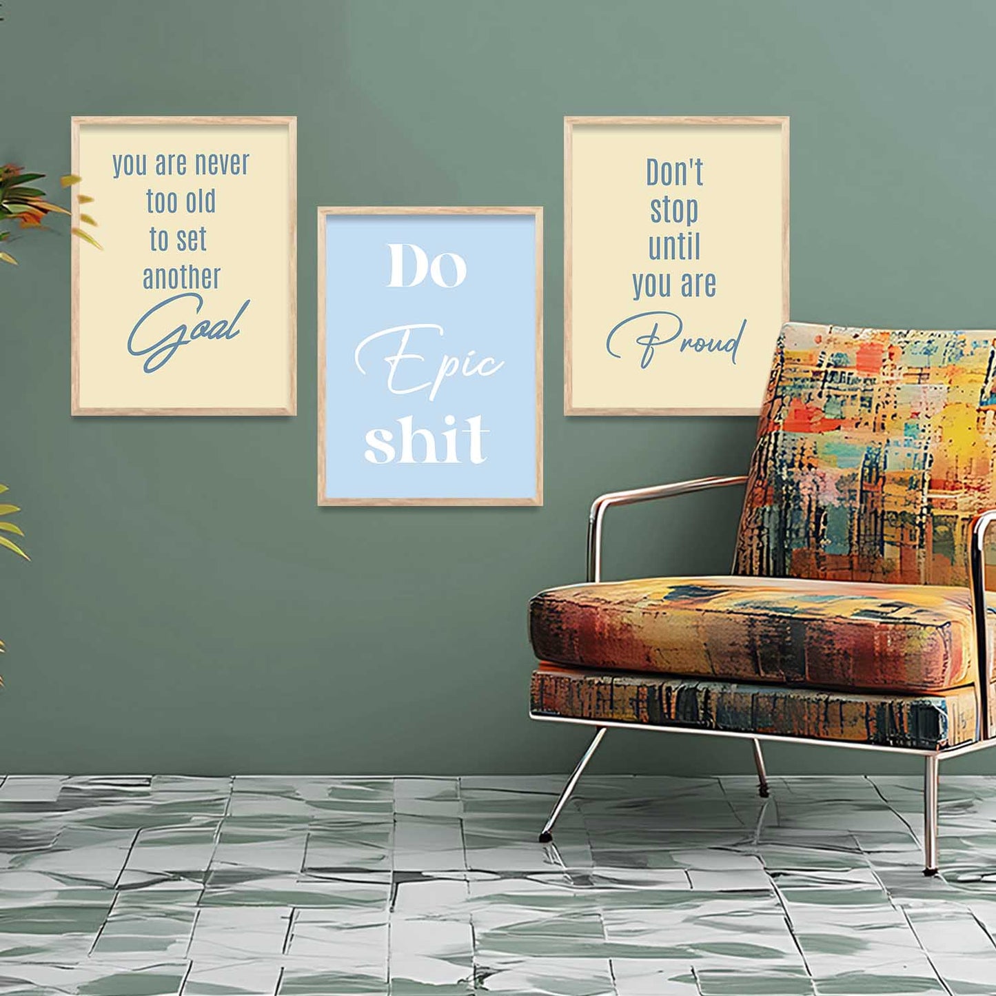 Motivational Wall Art Paintings for Living Room - Wall Poster With frames