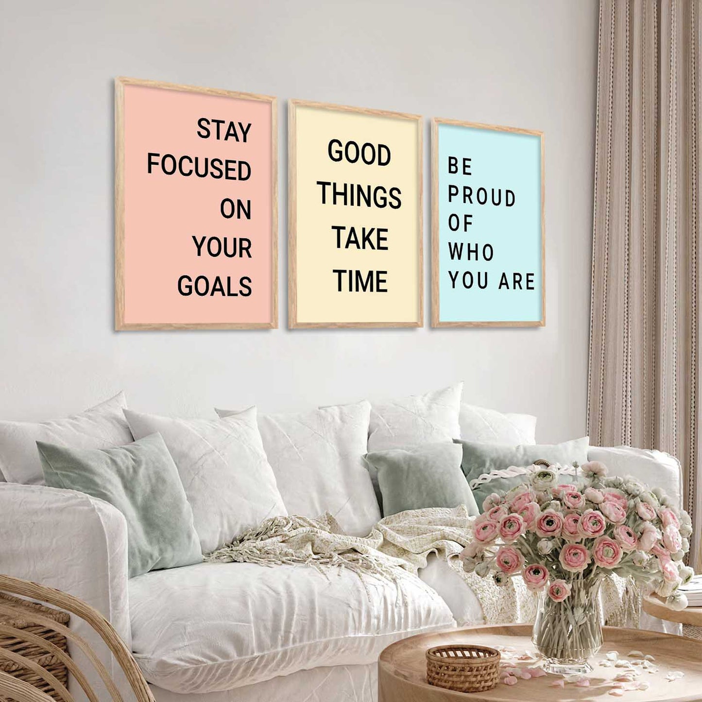Motivational Wall Art Paintings for Living Room - Wall Poster With frames