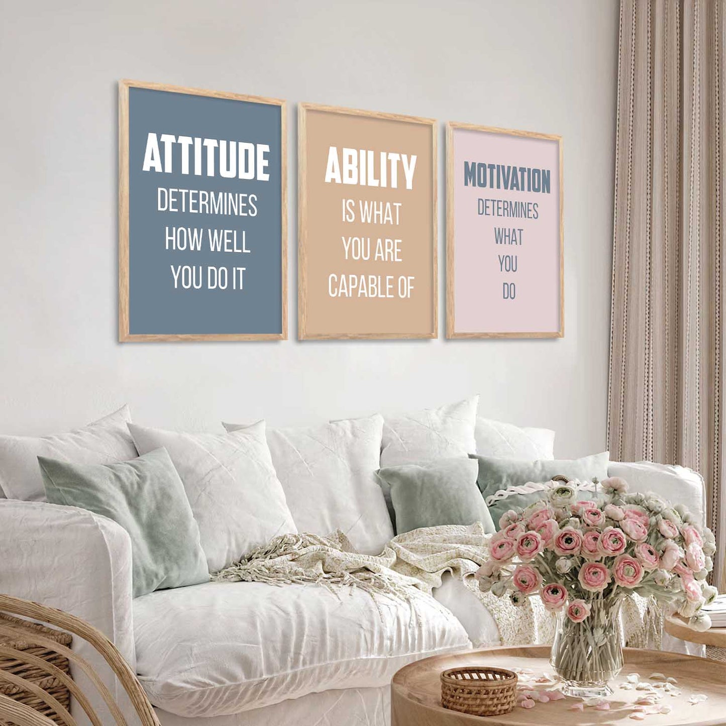 Motivational Wall Art Paintings for Living Room - Wall Poster With frames
